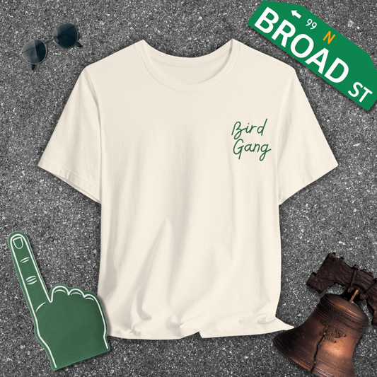 Bird Gang - Light Green (Corner) Tee
