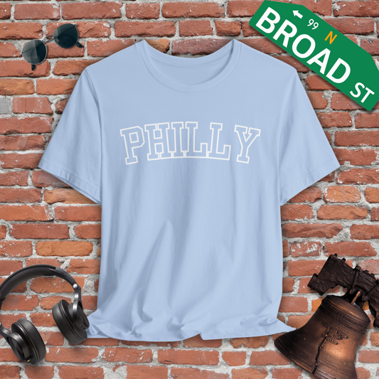 Hollow Philly - White Curved Tee