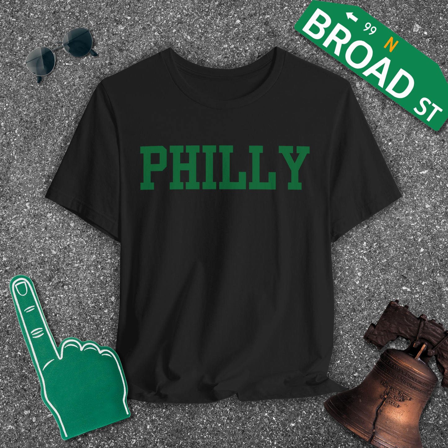 Classic Philly - Light Green Tee