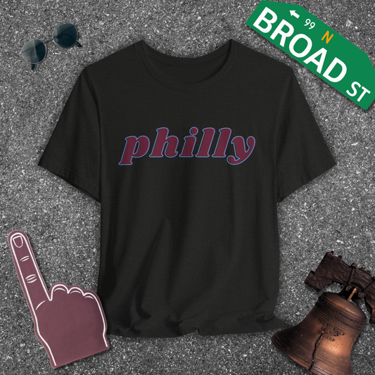 philly Lower - Maroon Tee