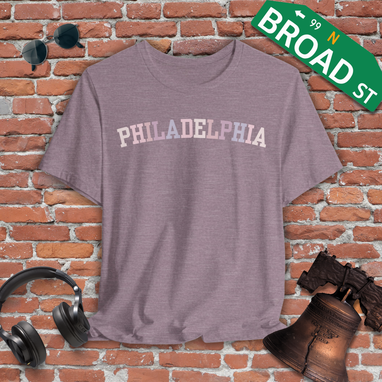 Classic Philadelphia - Pastel Curved Tee