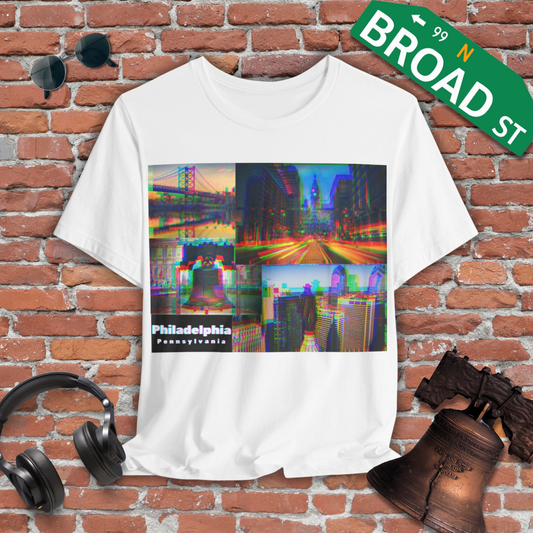 Glitched Philadelphia Tee