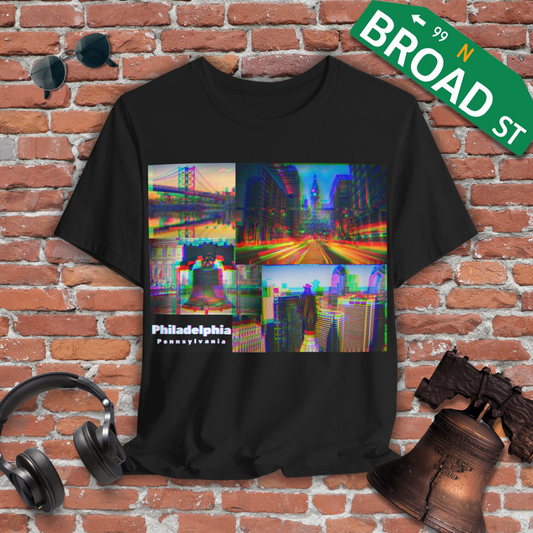 Glitched Philadelphia Tee