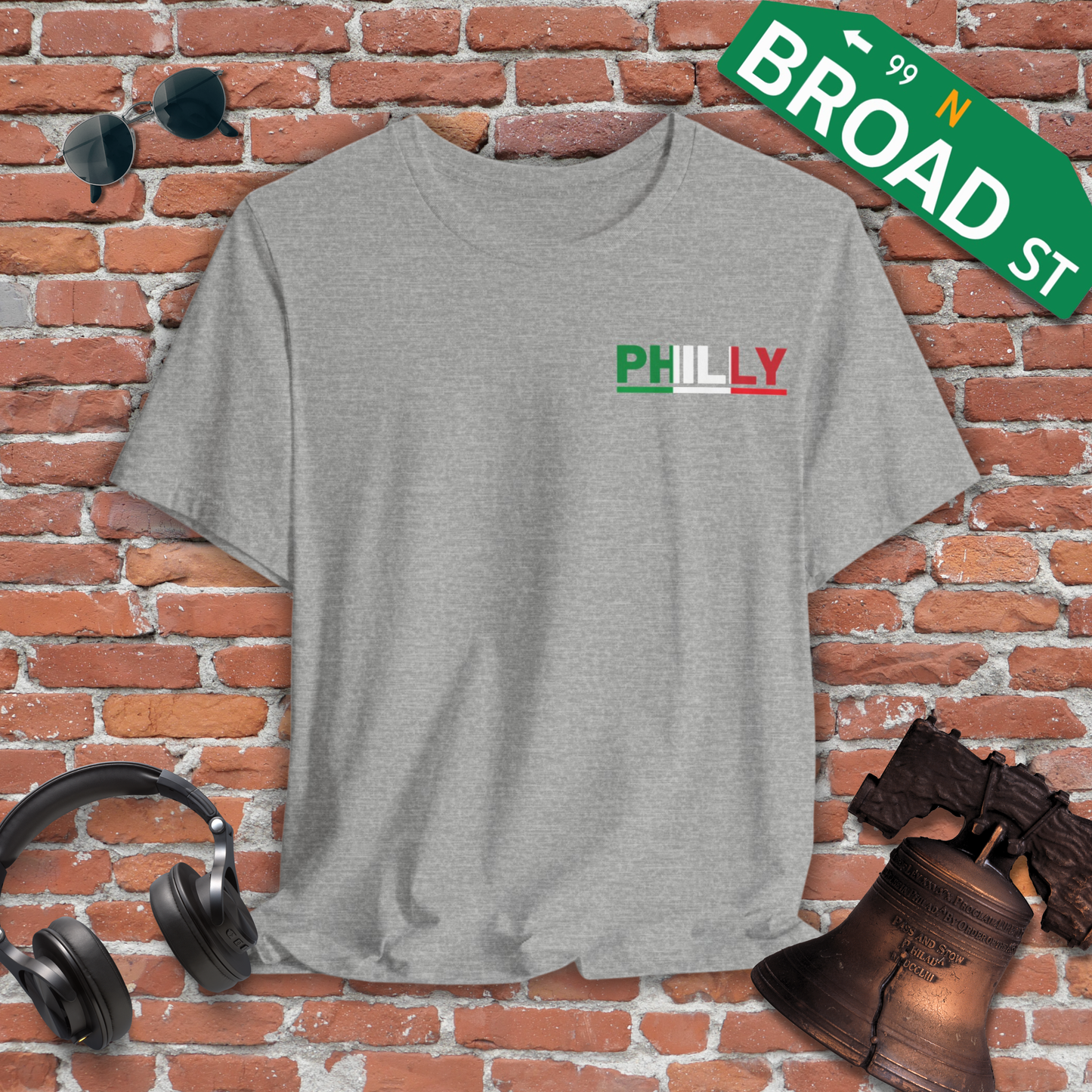 Philly Italian Flag (Corner) Tee