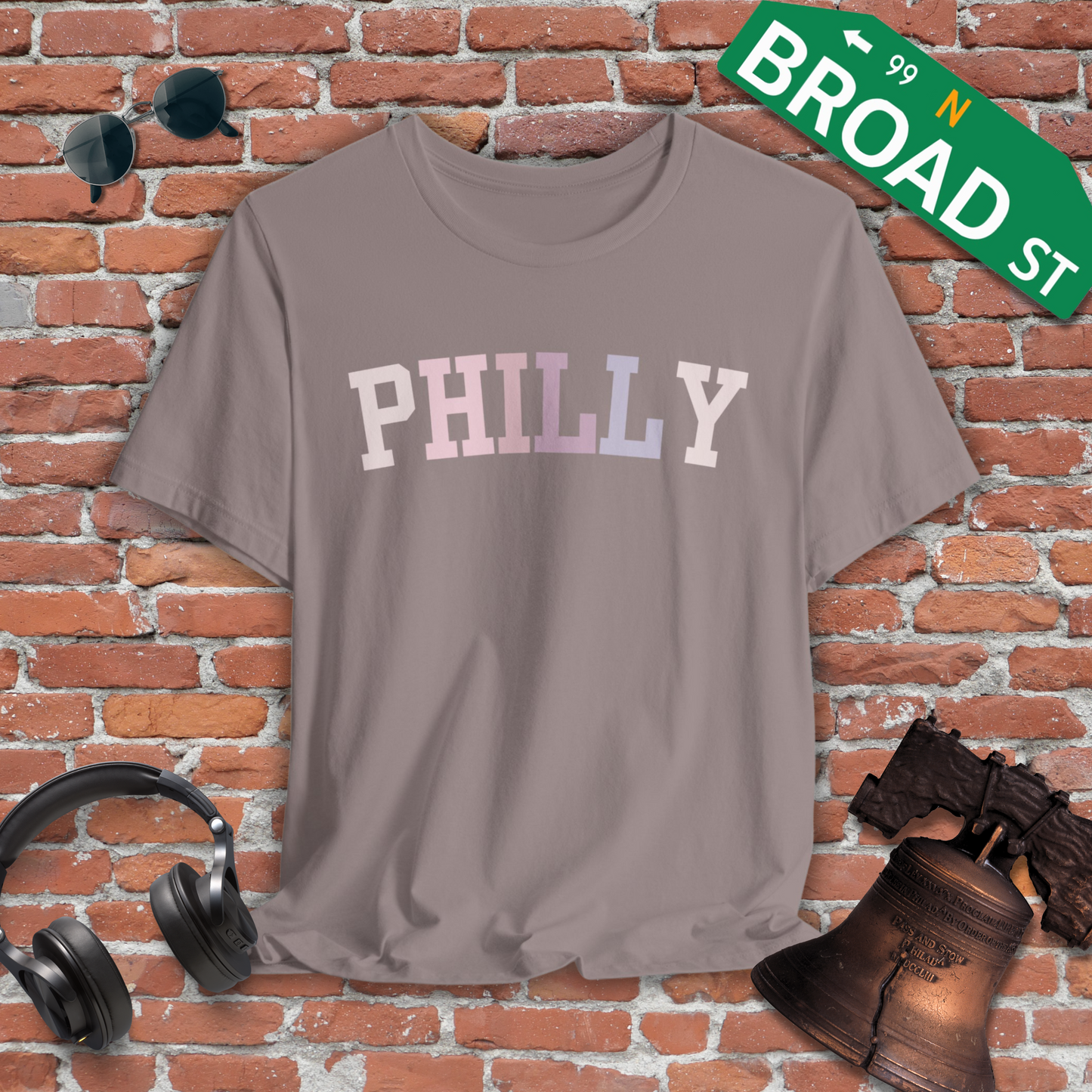 Classic Philly - Pastel Curved Tee