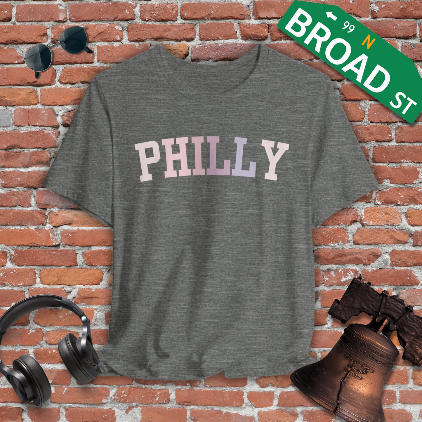 Classic Philly - Pastel Curved Tee