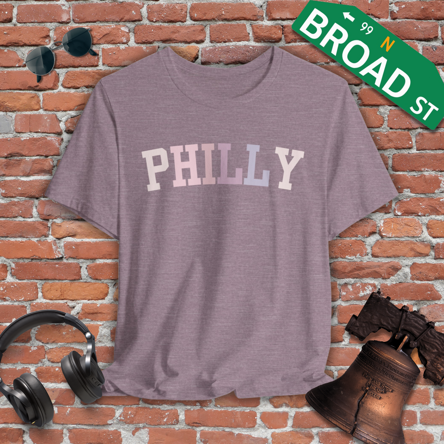 Classic Philly - Pastel Curved Tee