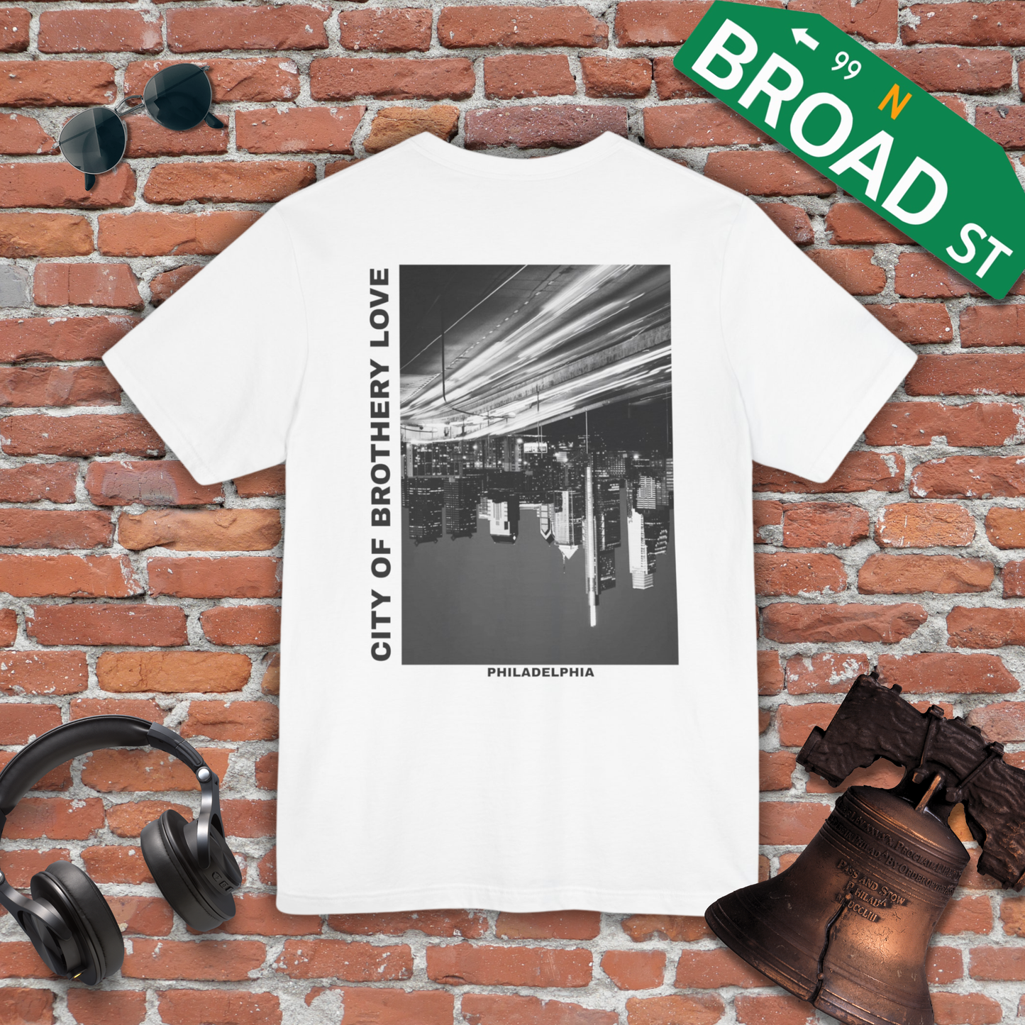 Brotherly Love - Center City (Back of Shirt) Tee