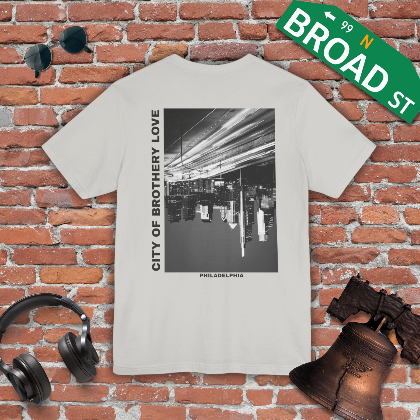 Brotherly Love - Center City (Back of Shirt) Tee