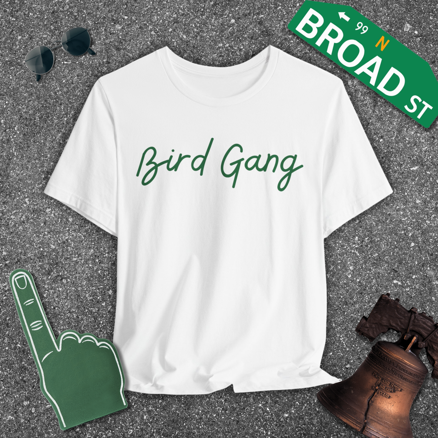 Bird Gang - Light Green Tee