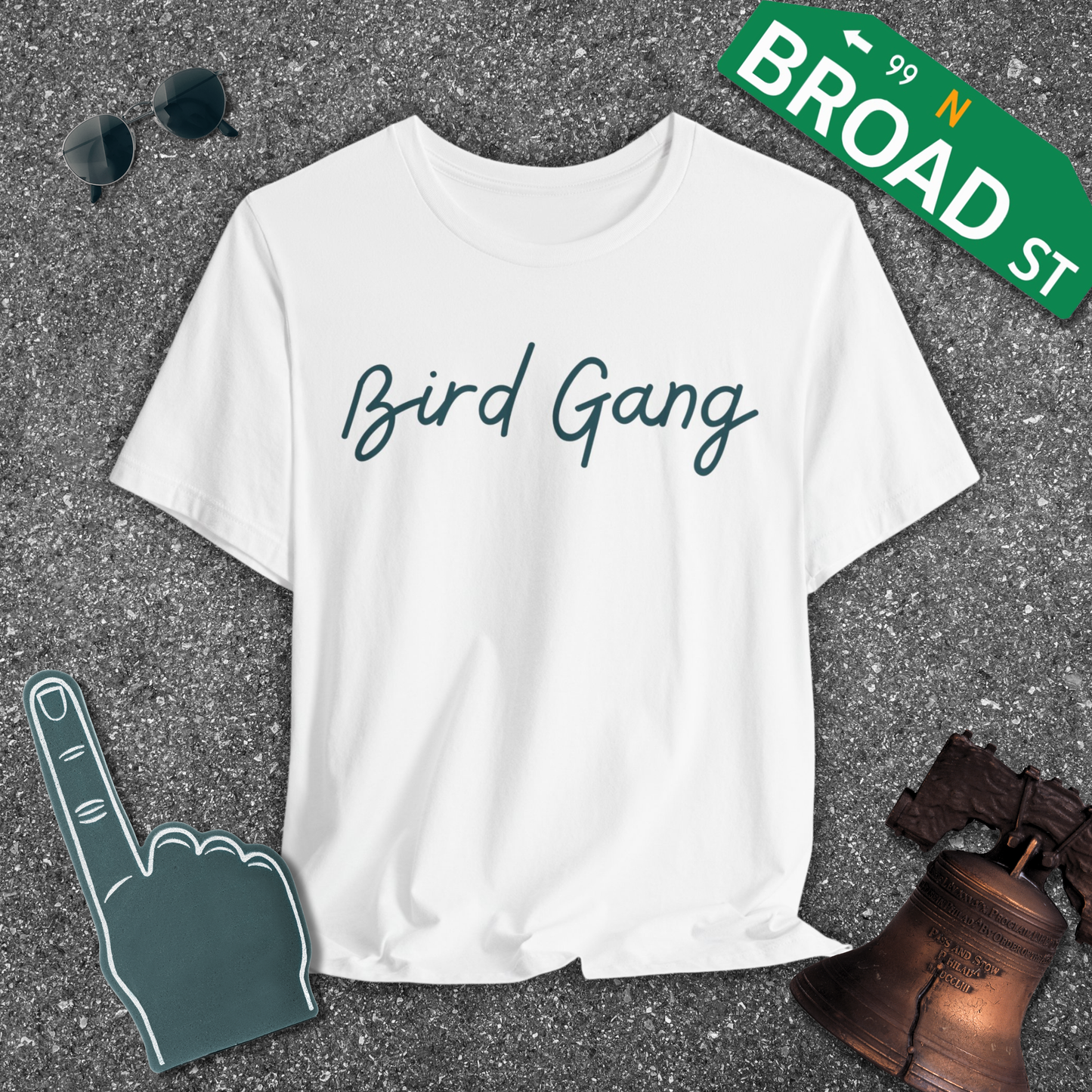 Bird Gang - Dark Green Tee