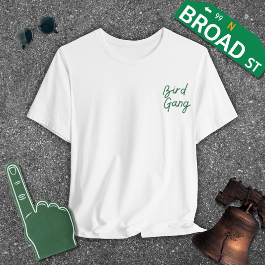 Bird Gang - Light Green (Corner) Tee
