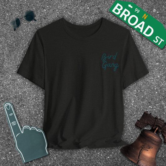 Bird Gang - Dark Green (Corner) Tee