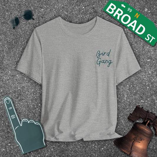 Bird Gang - Dark Green (Corner) Tee