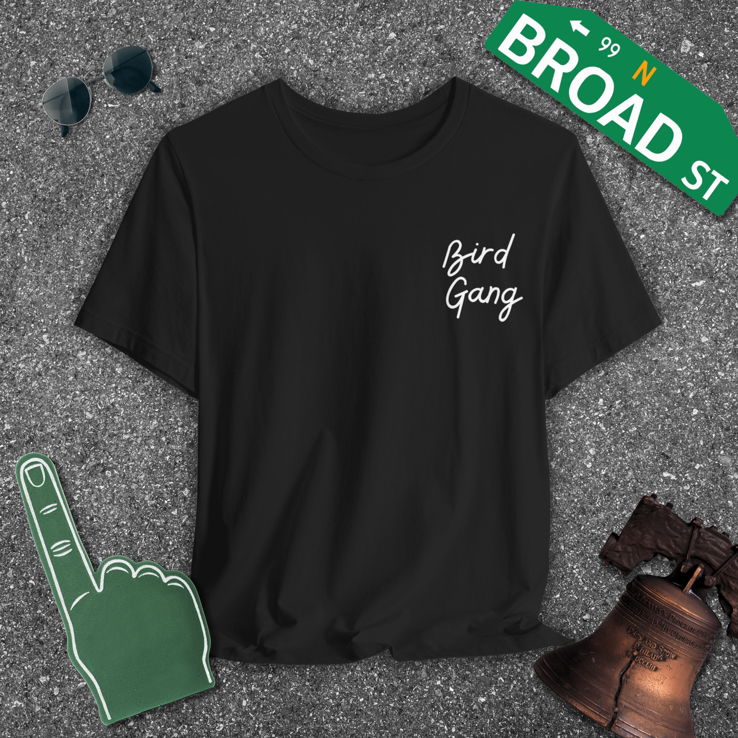 Bird Gang - White (Corner) Tee