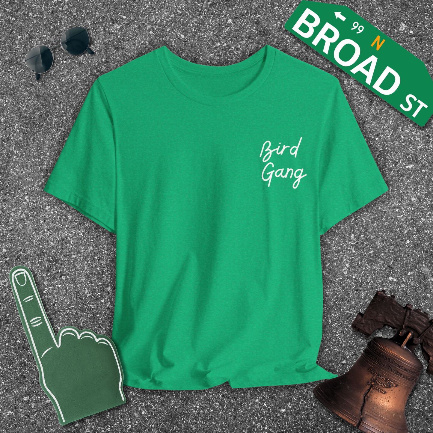Bird Gang - White (Corner) Tee