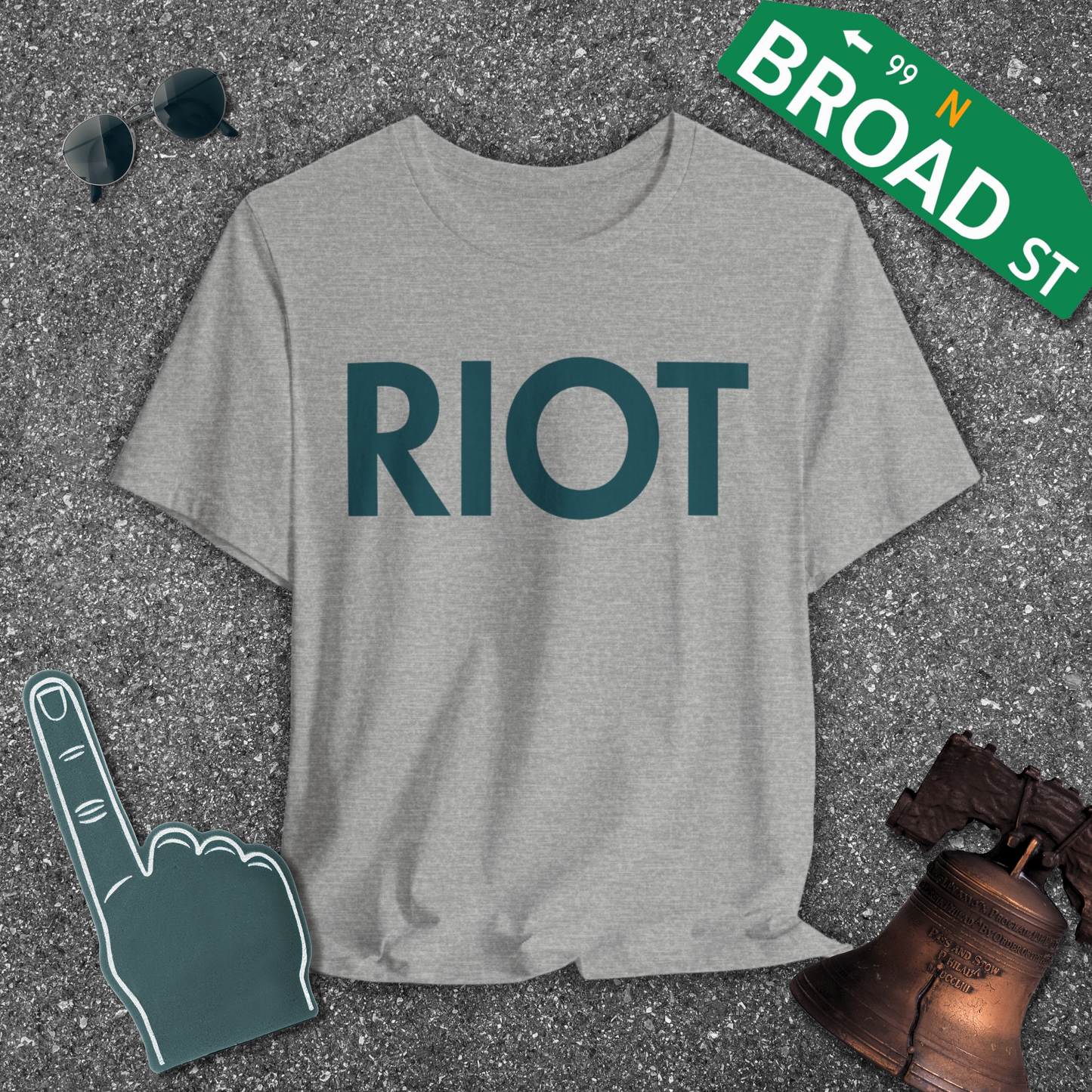 RIOT - Dark Green Tee