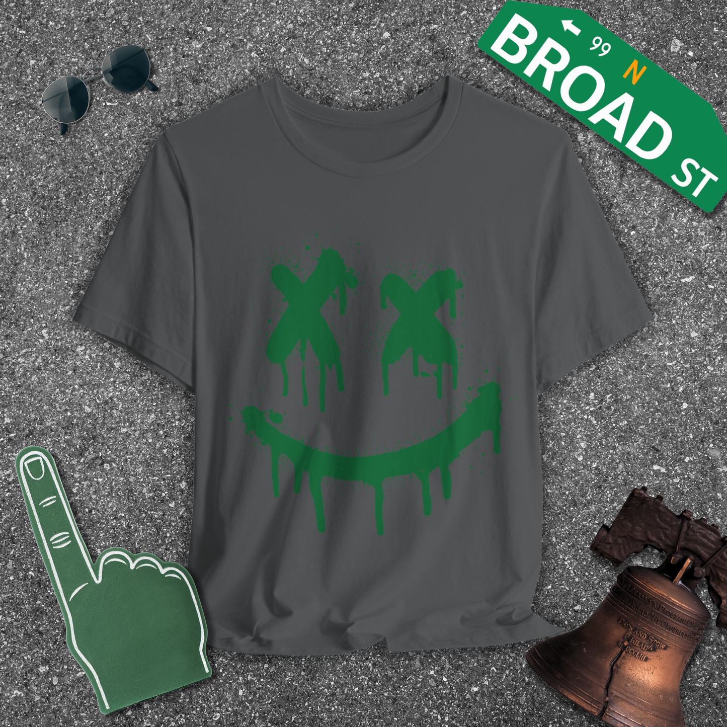 X Eyes - Light Green Tee