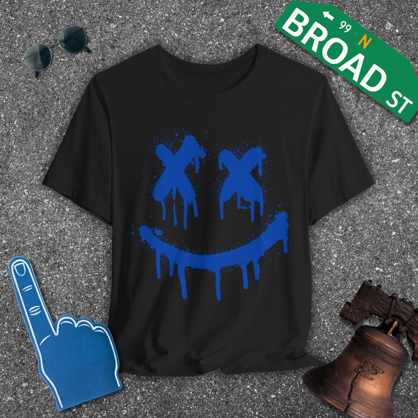 X Eyes - Blue Tee
