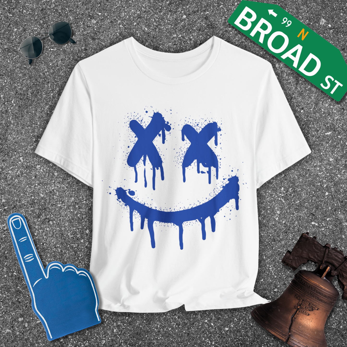 X Eyes - Blue Tee