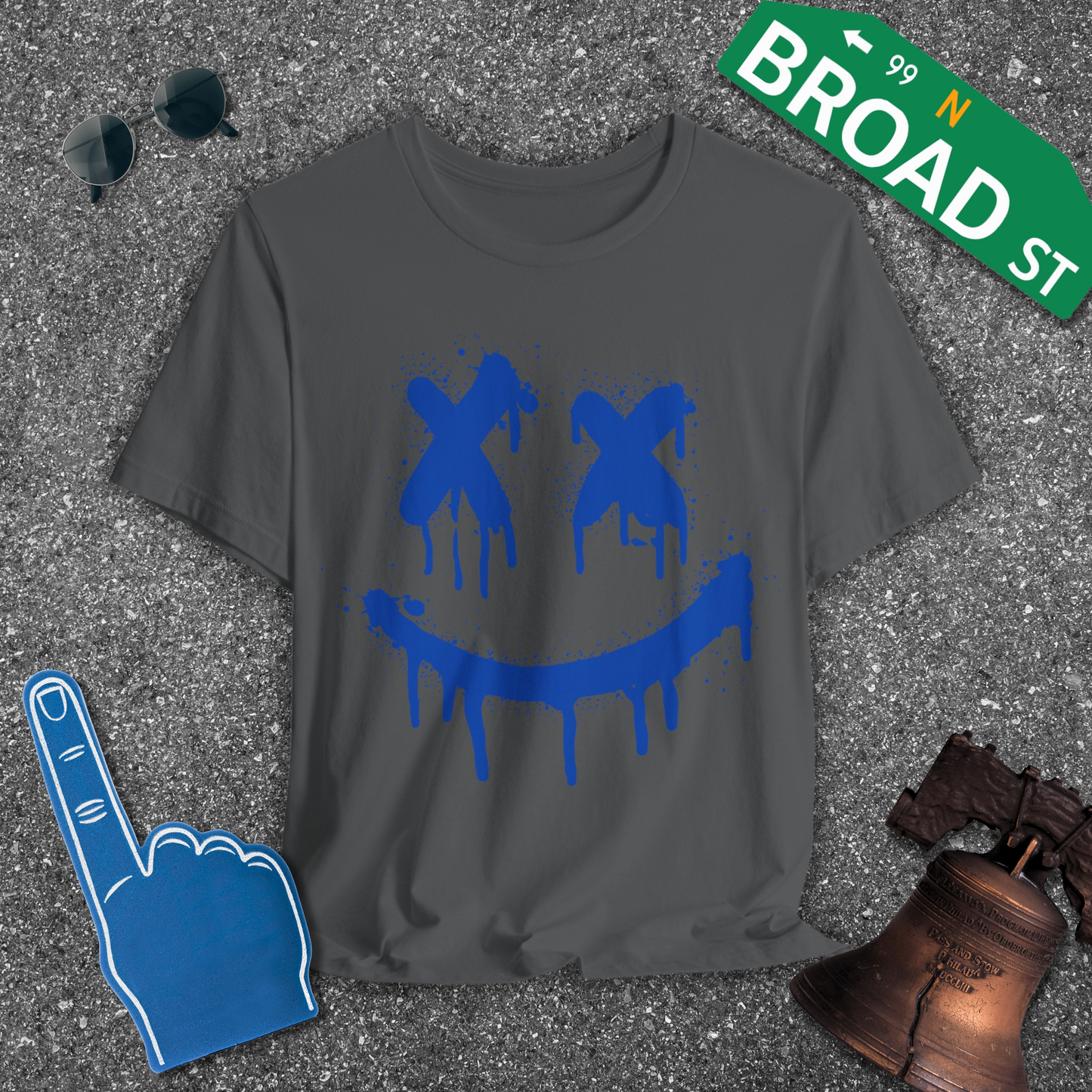 X Eyes - Blue Tee