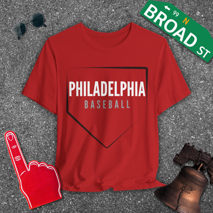 Philadelphia Baseball Home Plate Tee