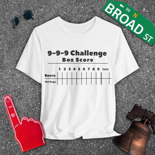 9-9-9 Challenge Box Score Tee