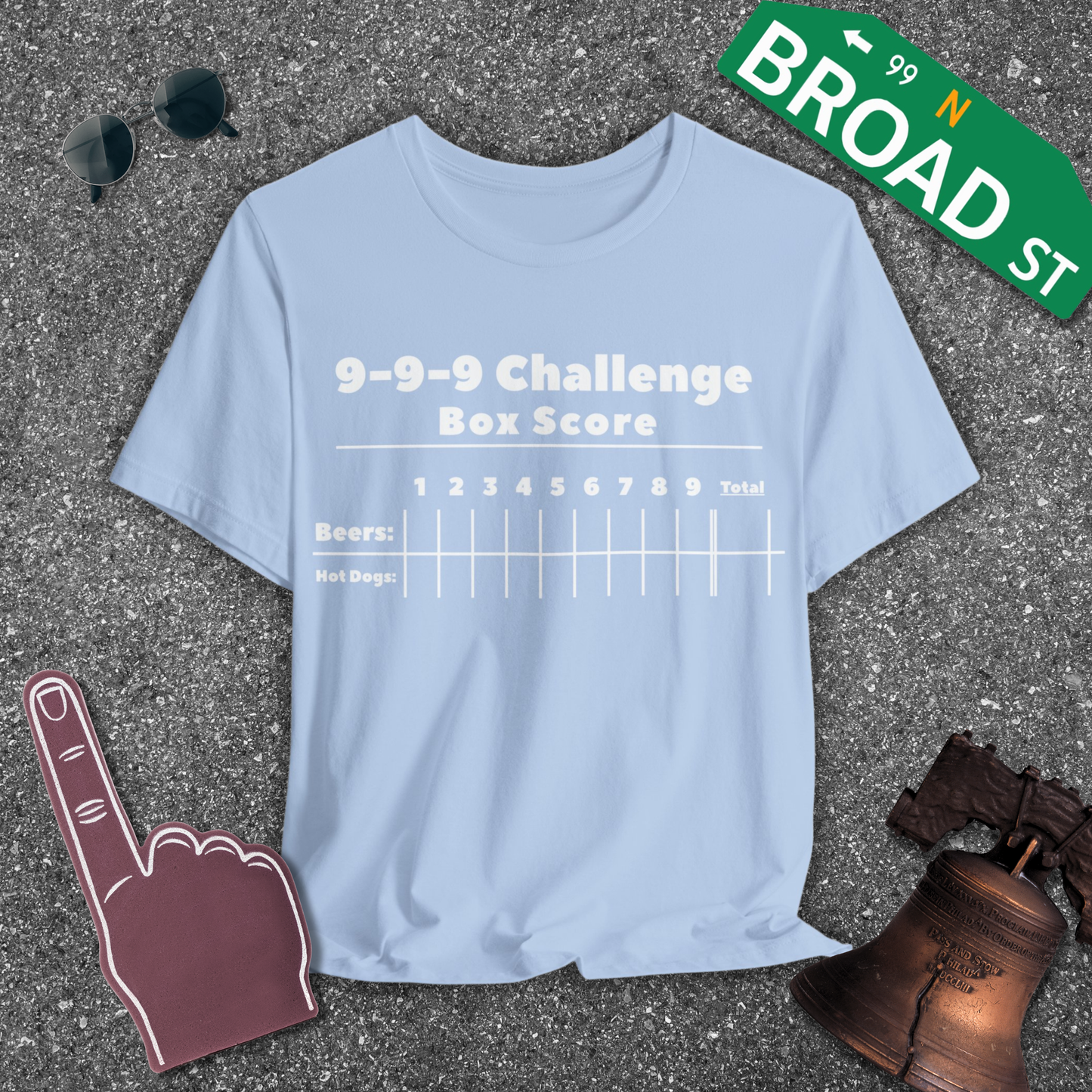 9-9-9 Challenge Box Score Tee
