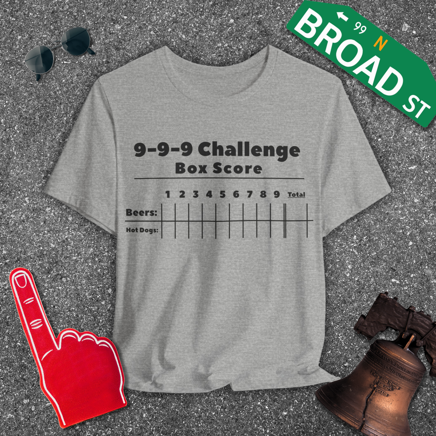 9-9-9 Challenge Box Score Tee