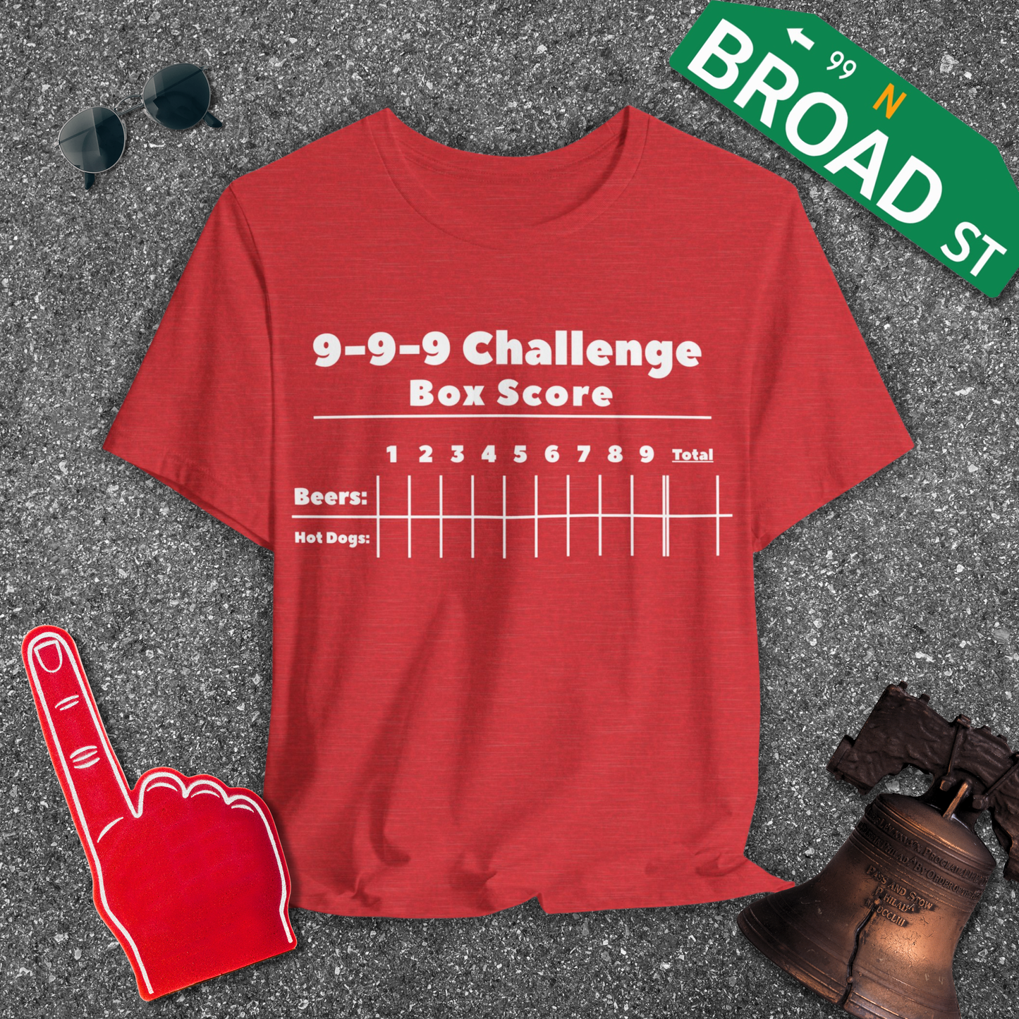 9-9-9 Challenge Box Score Tee