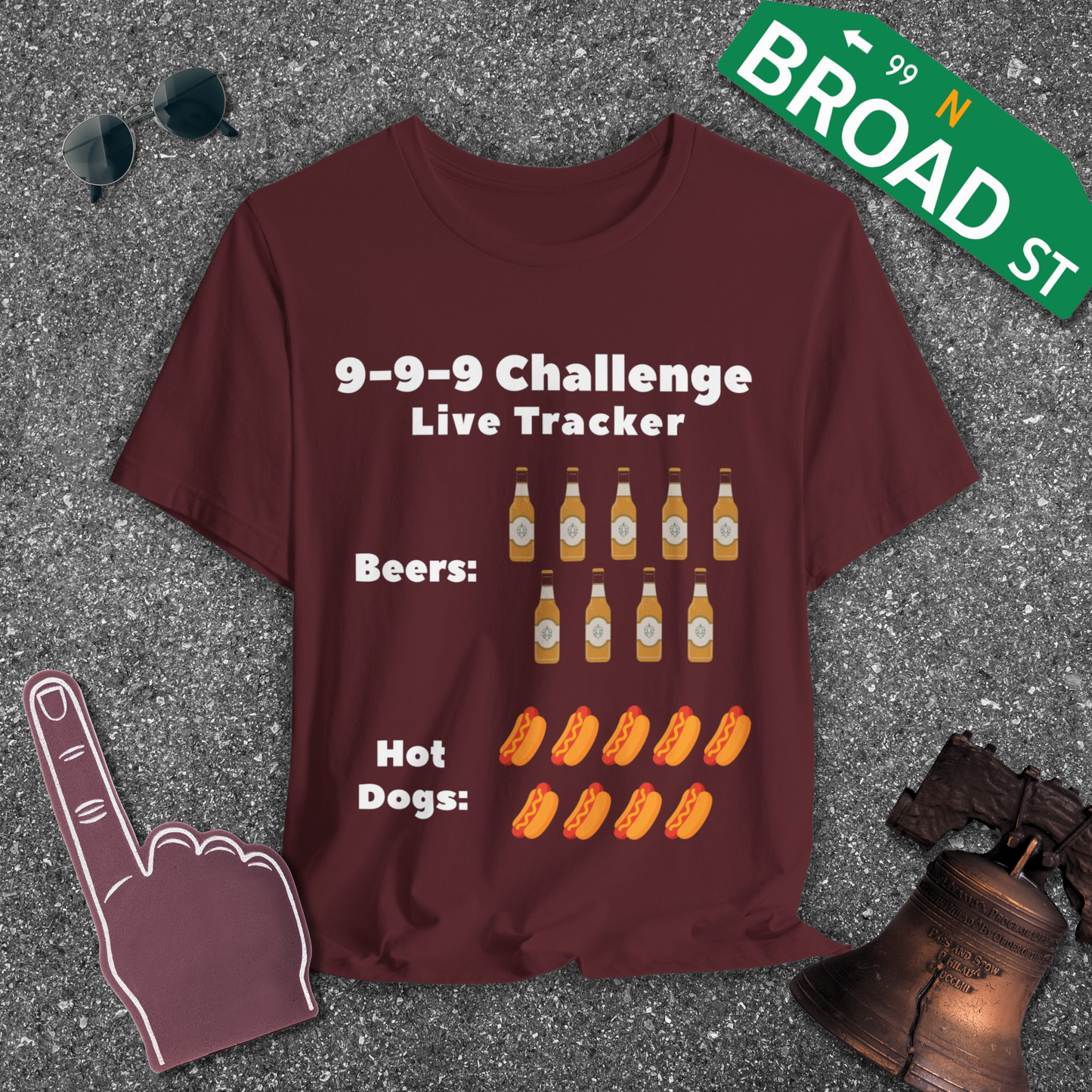 9-9-9 Challenge Live Tracker Tee