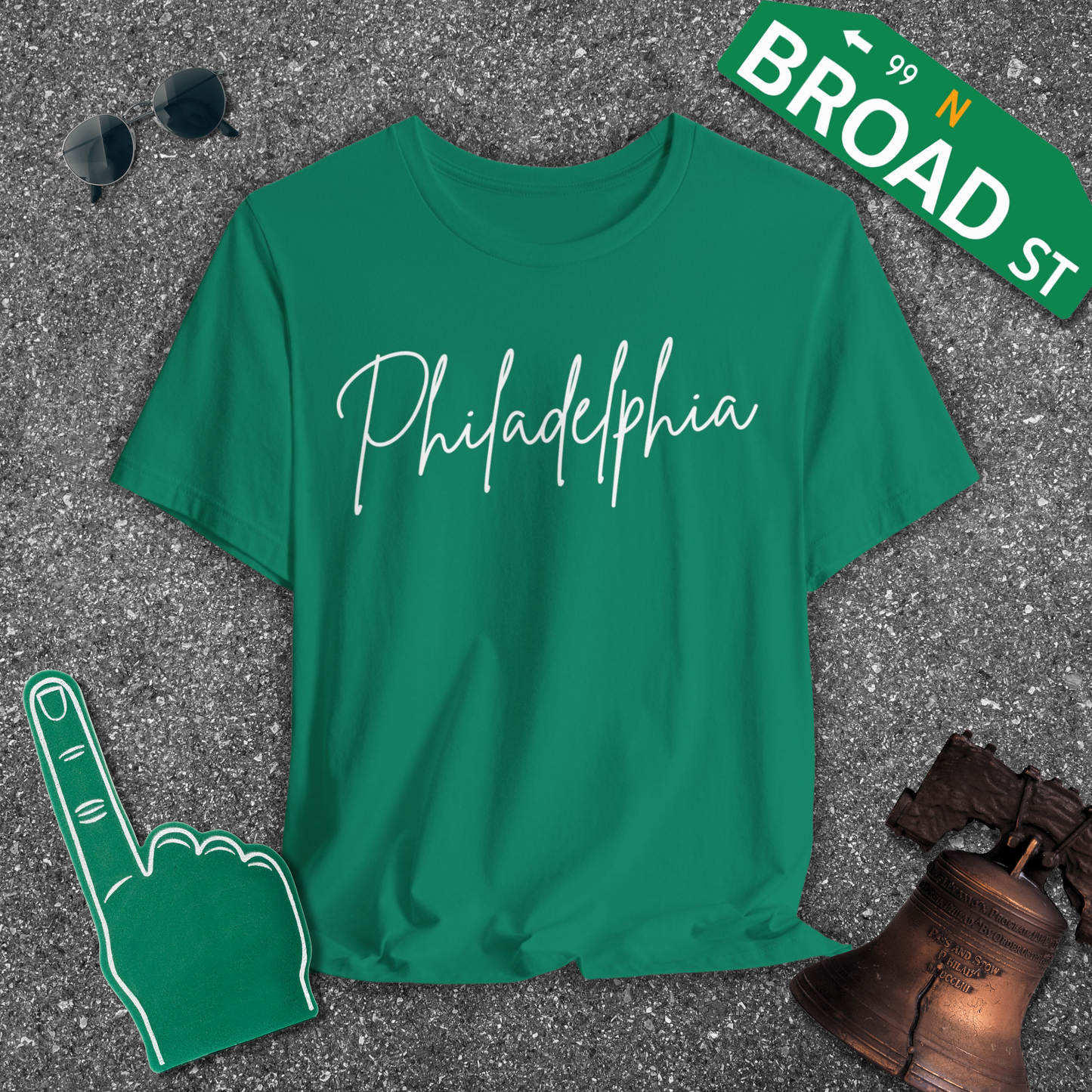 Philadelphia Script - White Tee