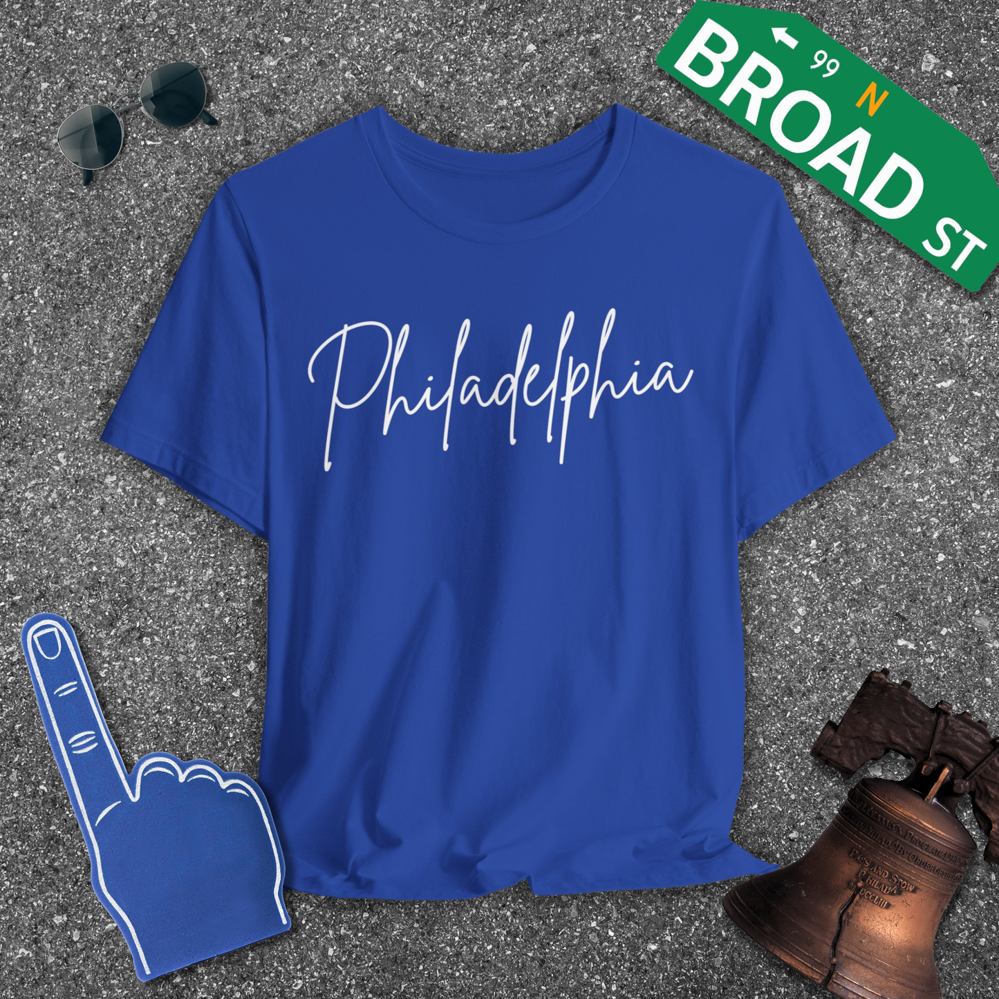 Philadelphia Script - White Tee