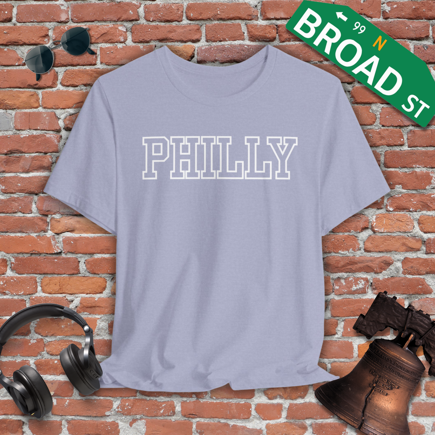 Hollow Philly - White Heather Tee