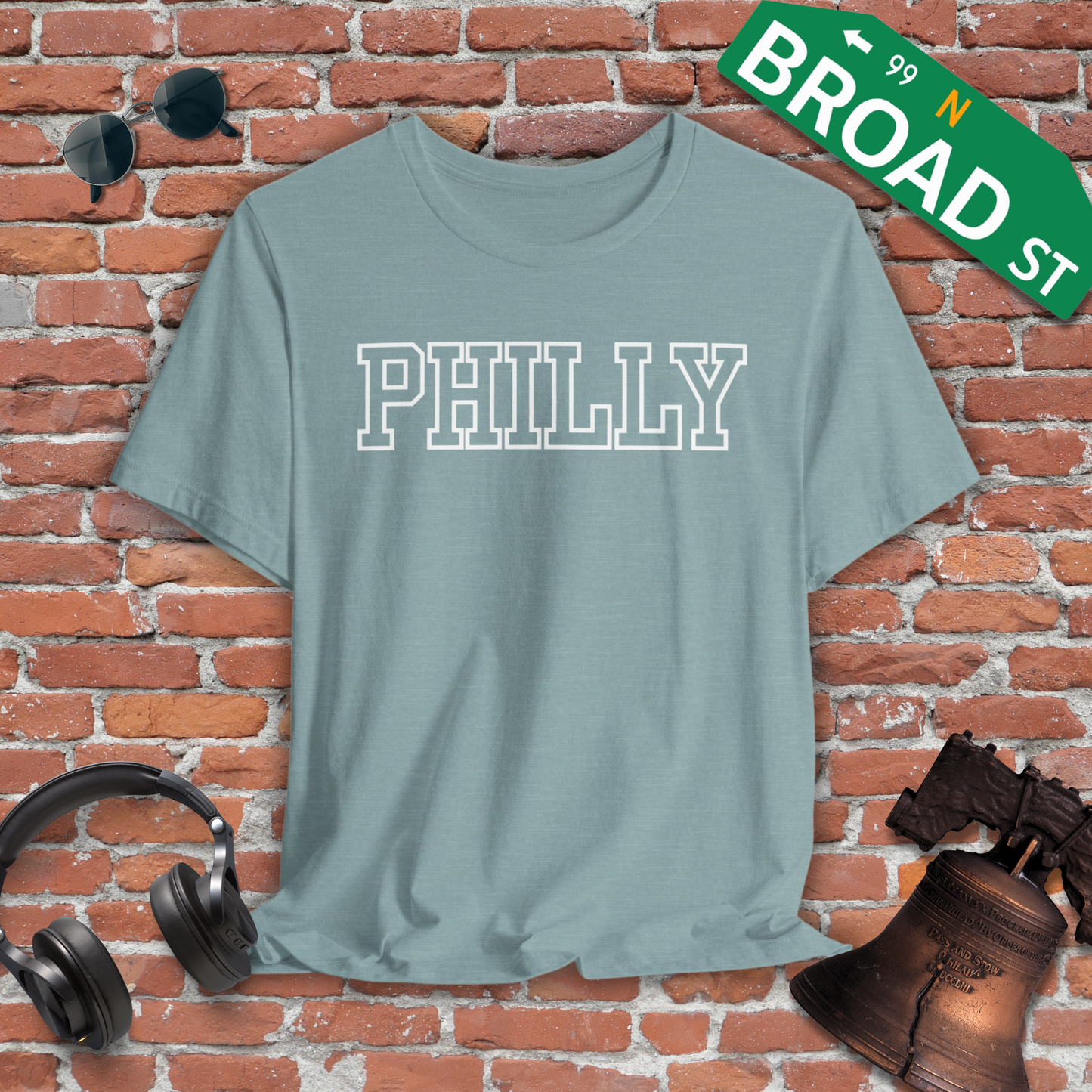 Hollow Philly - White Heather Tee
