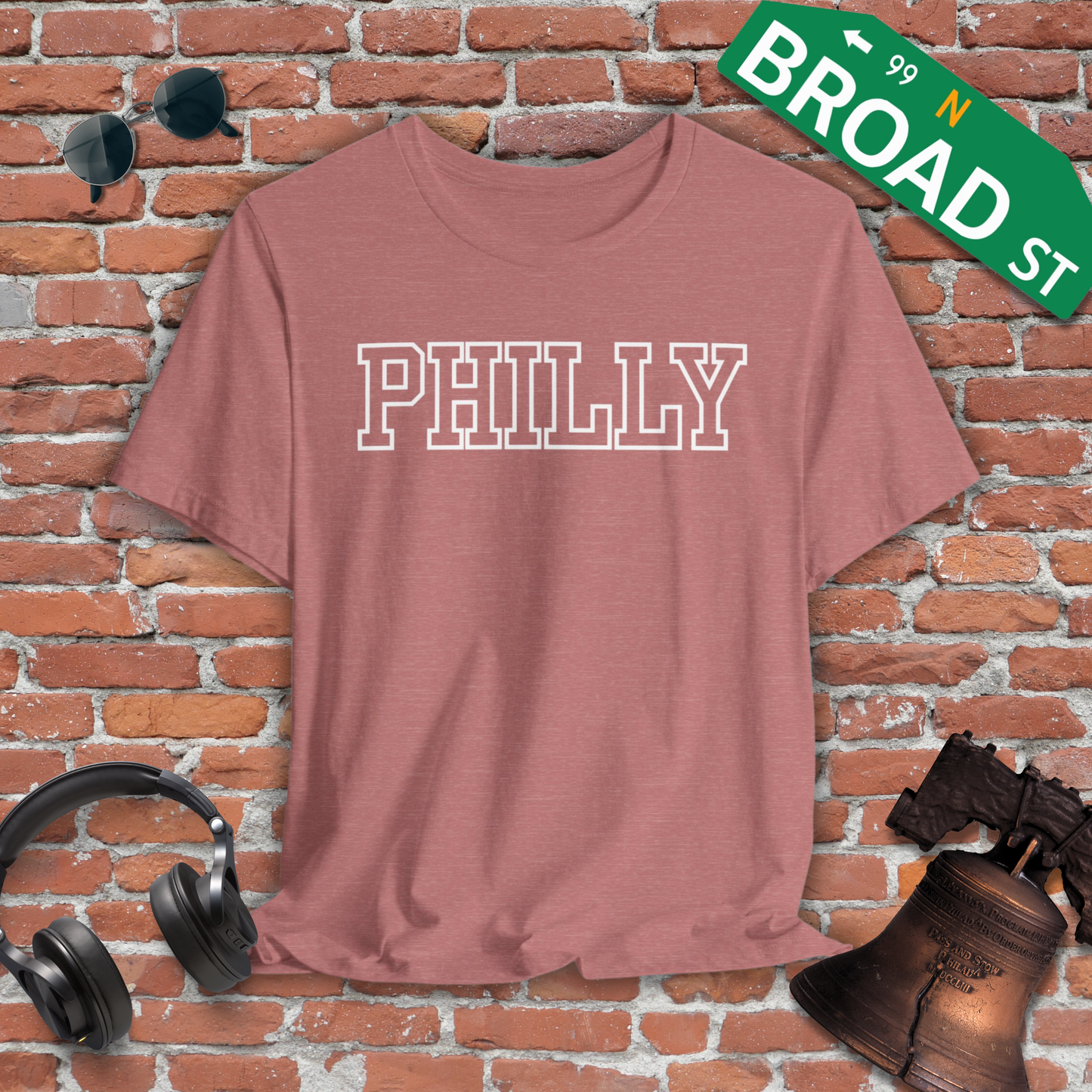 Hollow Philly - White Heather Tee