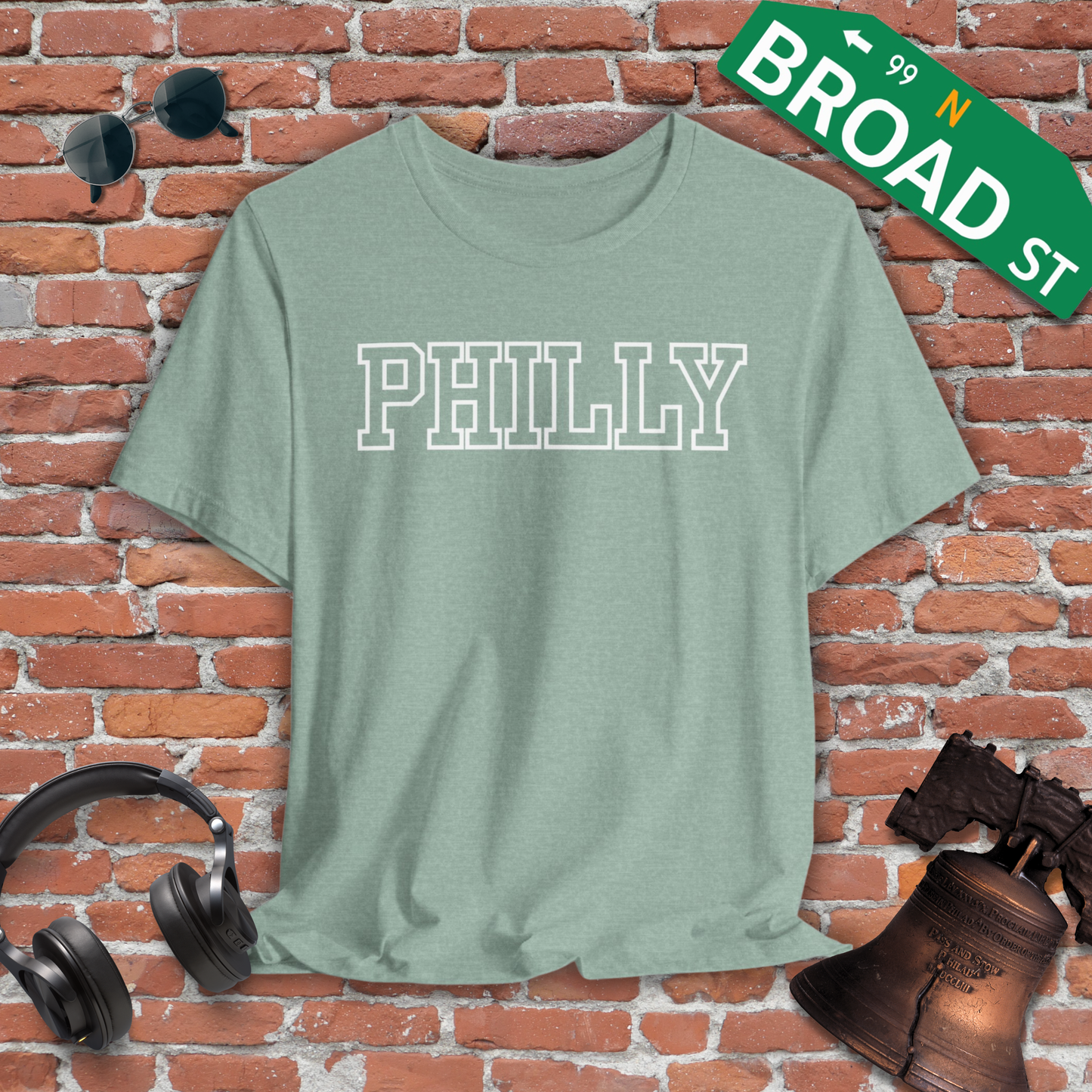 Hollow Philly - White Heather Tee