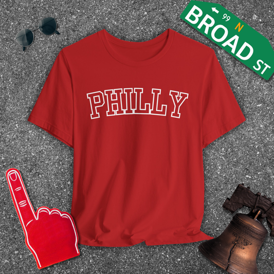 Hollow Philly - White Curved Tee