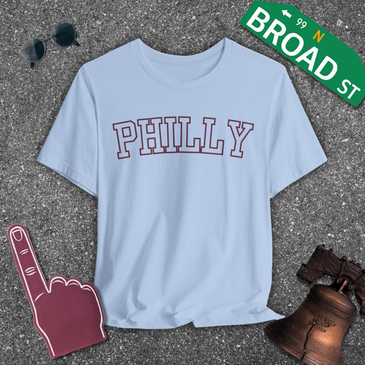 Hollow Philly - Maroon Curved Tee