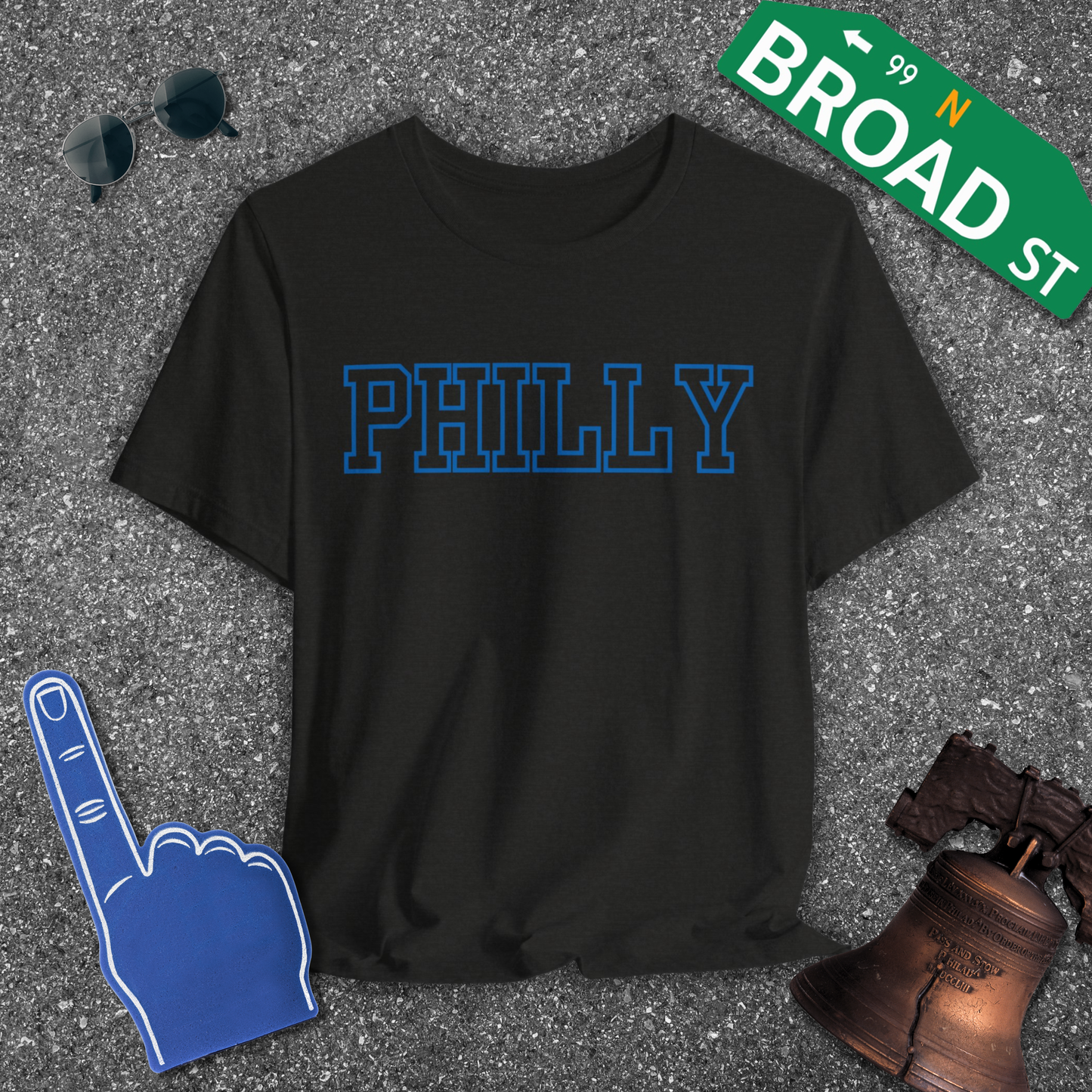 Hollow Philly - Blue Tee