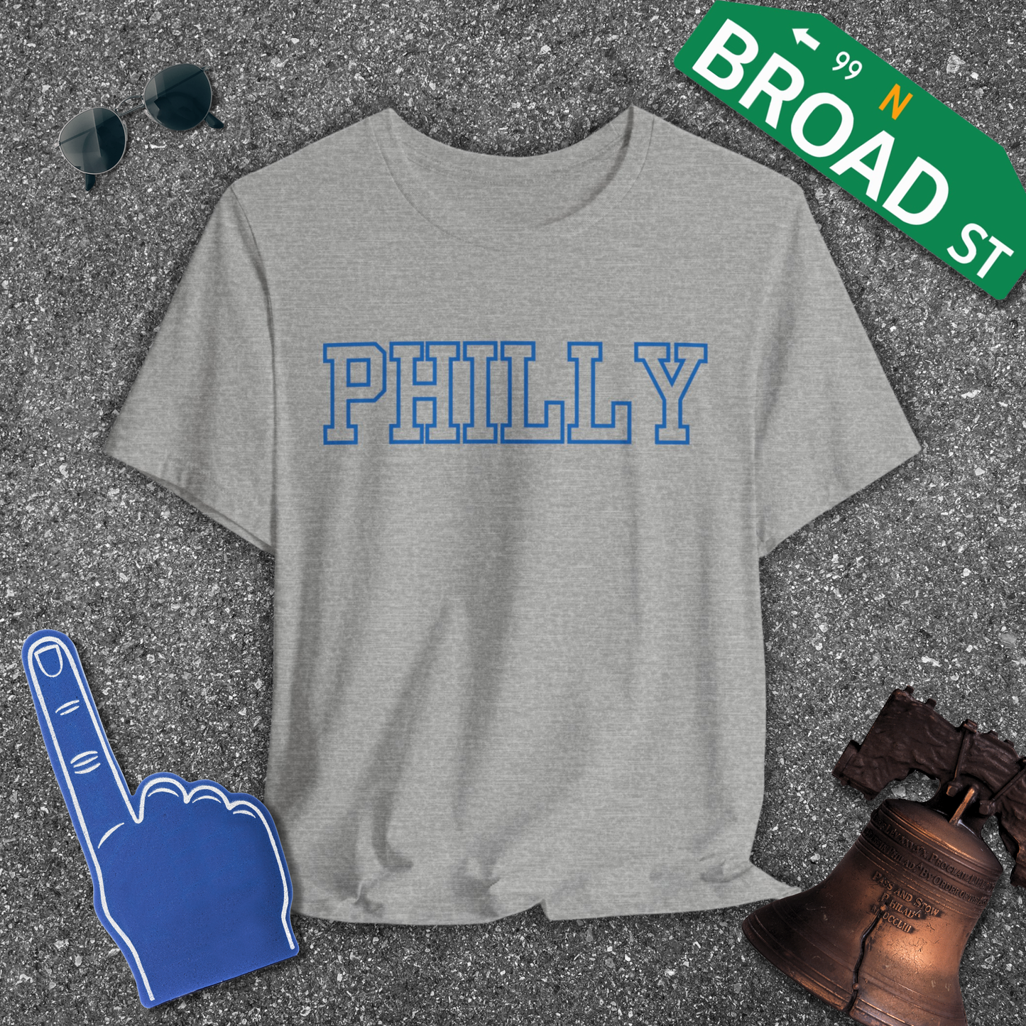 Hollow Philly - Blue Tee