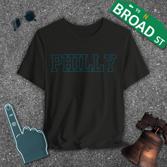 Hollow Philly - Dark Green Tee