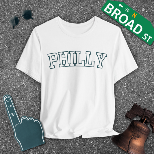 Hollow Philly - Dark Green Curved Tee