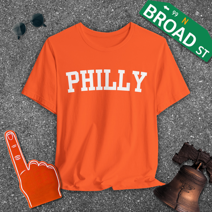 Classic Philly - White Curved Tee