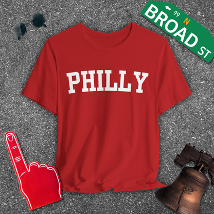 Classic Philly - White Curved Tee