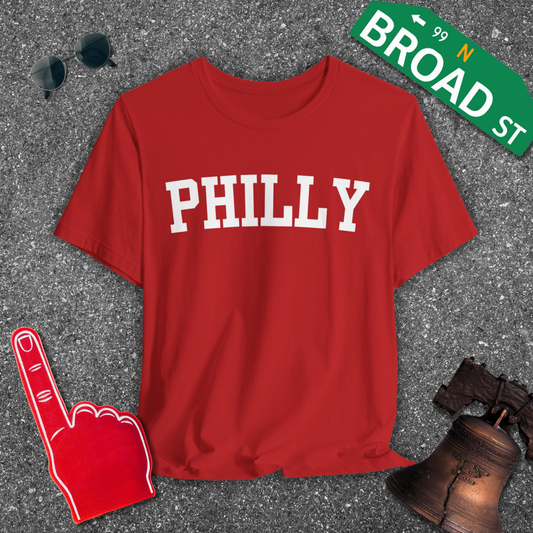 Classic Philly - White Curved Tee