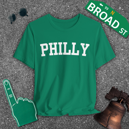 Classic Philly - White Curved Tee