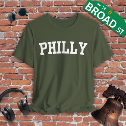 Classic Philly - White Curved Tee