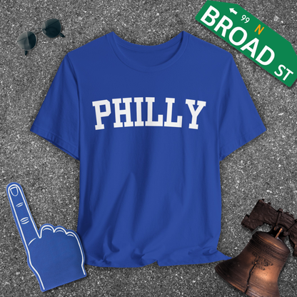 Classic Philly - White Curved Tee