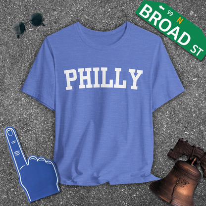 Classic Philly - White Curved Tee